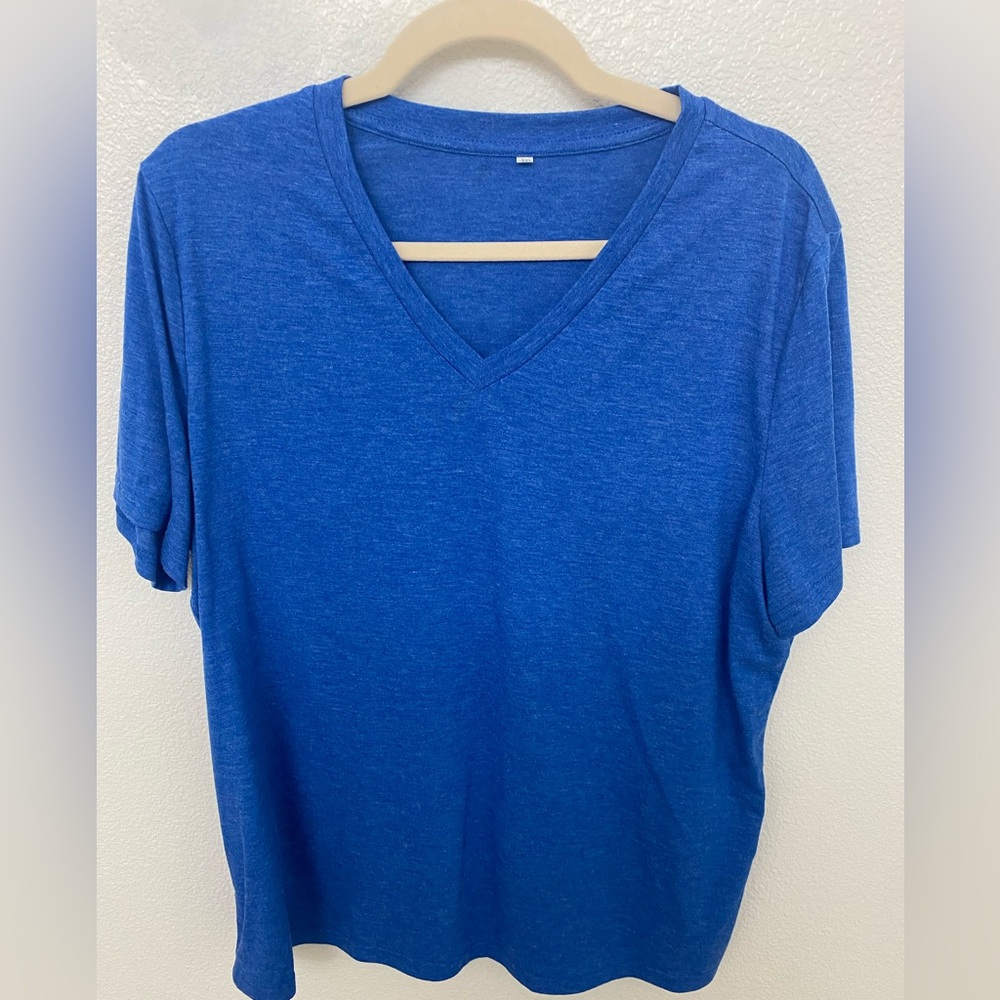 Blue V-Neck T-Shirt